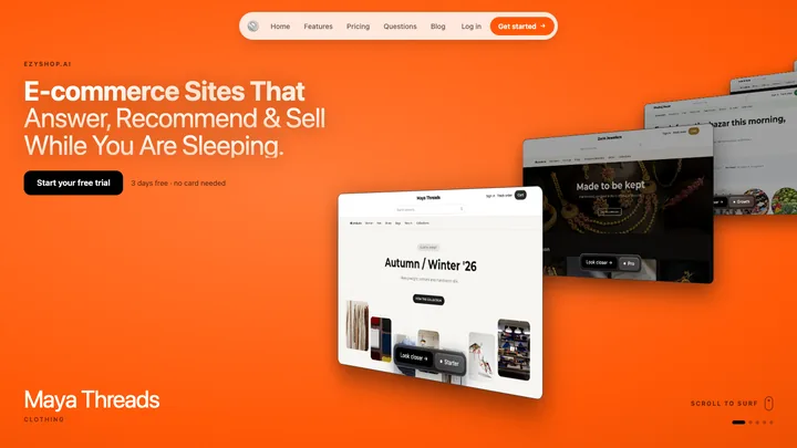 EzyShop.ai screen