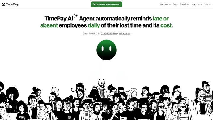TimePay screen